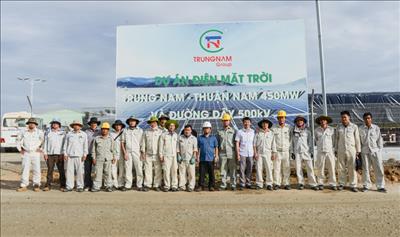 Công ty Thủy điện Đồng Nai hoàn thành lắp đặt, thí nghiệm hiệu chỉnh Nhà máy điện mặt trời Trung Nam Thuận Nam - 450MW 