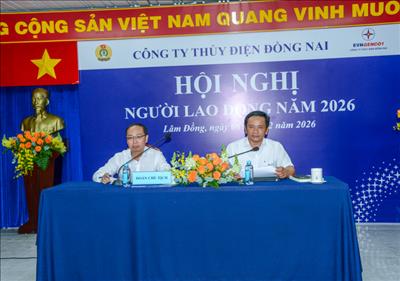 Công ty Thủy điện Đồng Nai tổ chức hội nghị  người lao động năm 2026