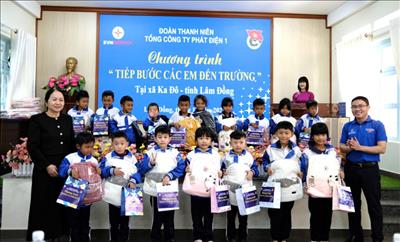 “Tiếp bước các em đến trường” – Dấu ấn hành động của tuổi trẻ EVNGENCO1 tại tỉnh Lâm Đồng