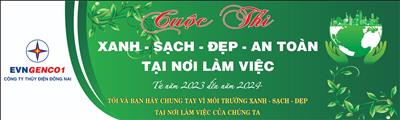 Xanh - Sạch - Đẹp - An toàn tại Công ty Thủy điện Đồng Nai